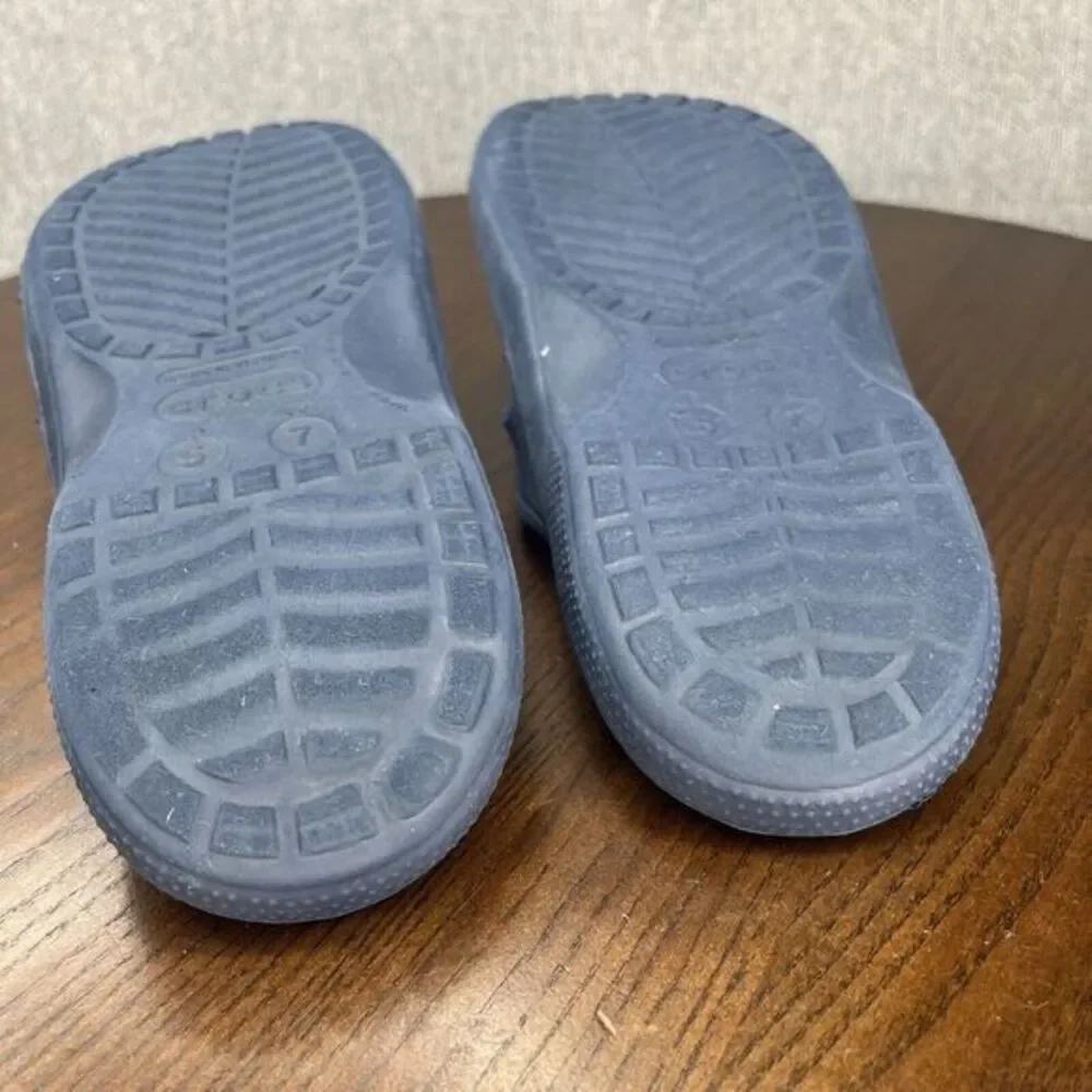 Crocs Baya Sandals Women's 7 Blue Comfort Thong Flip Flop Slip On‎ Water Shoe